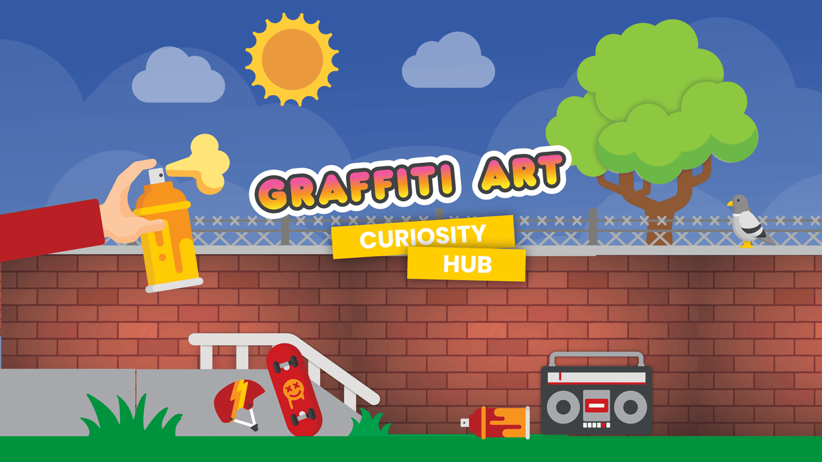 Kids steam art inspired activity graffiti style